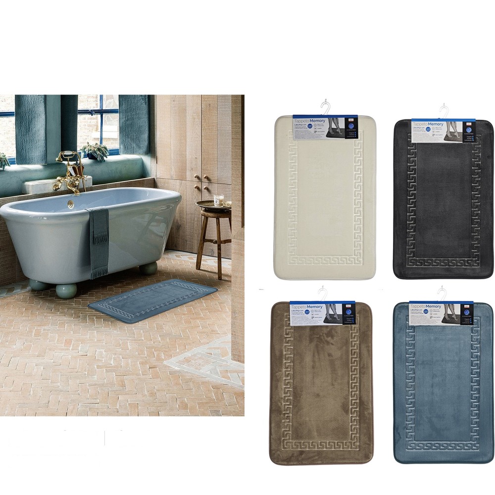 Χαλί Μπάνιου Memory Foam 50x80cm Σε 4 Χρώματα