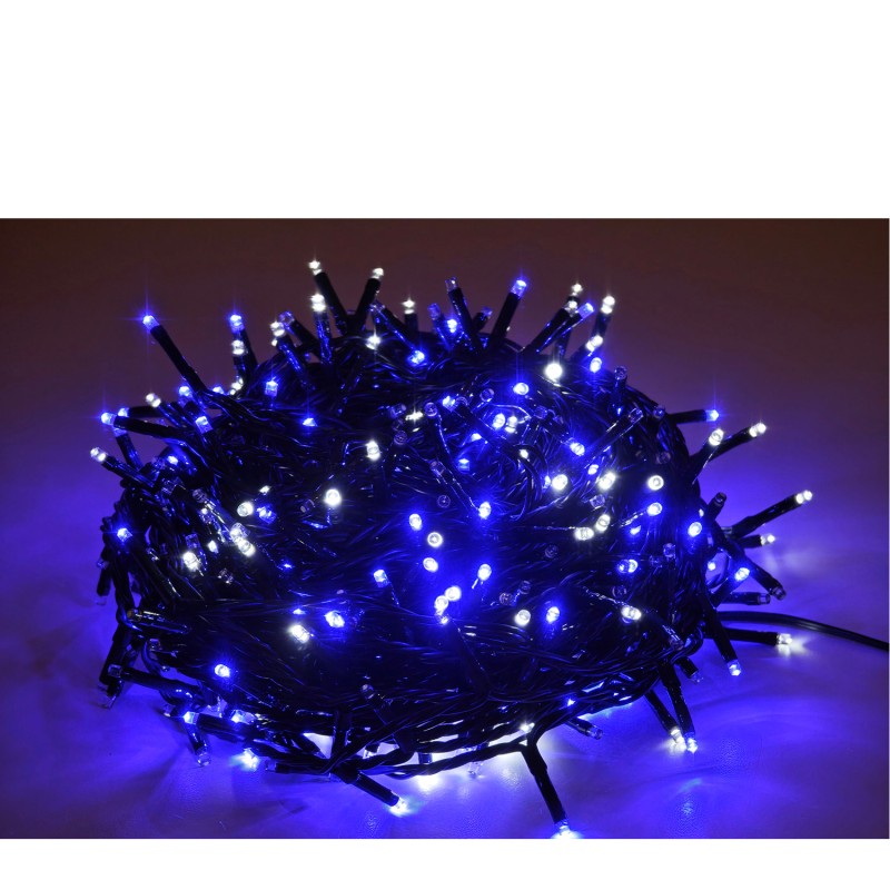 500 LED Εξωτερικού Χώρου Ψυχρό Λευκό/Μπλε Φως Πράσινο Καλώδιο