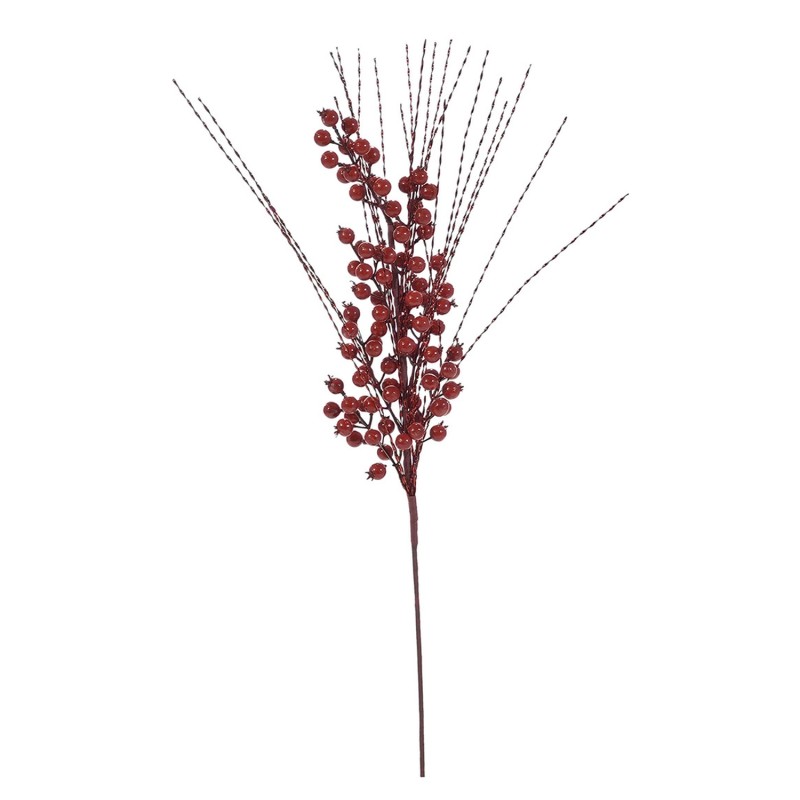 Χριστουγεννιάτικο Κλαδί Με Μούρα Κόκκινο 70cm