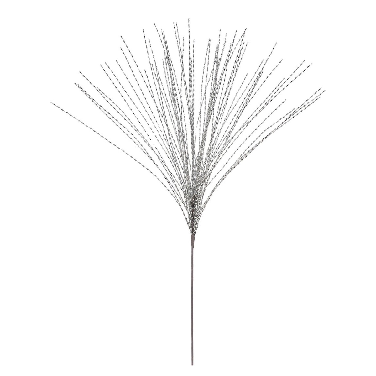 Χριστουγεννιάτικο Κλαδί Ασημί 80cm