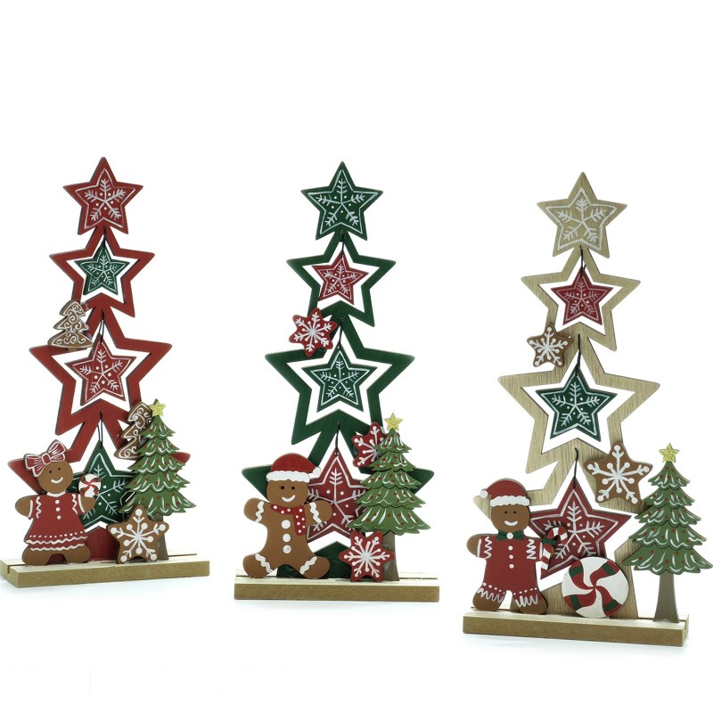 Χριστουγεννιάτικο Διακοσμητικό Σε Βάση 26cm Σε 3 Σχέδια