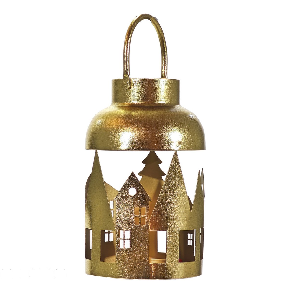 Χριστουγεννιάτικο Φανάρι T-Light 33cm Χρυσό