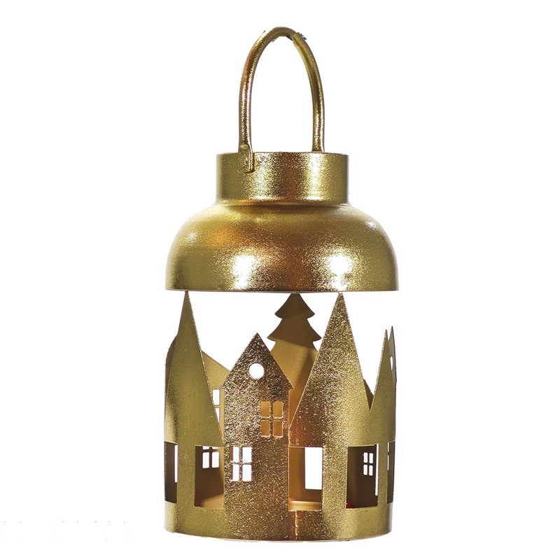 Χριστουγεννιάτικο Φανάρι T-Light 33cm Χρυσό