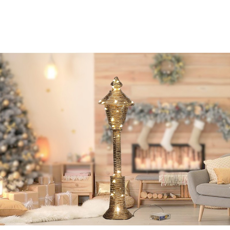 Χριστουγεννιάτικος Φωτιστικός Στύλος Με 40 MicroLED Θερμό Λευκό 60cm