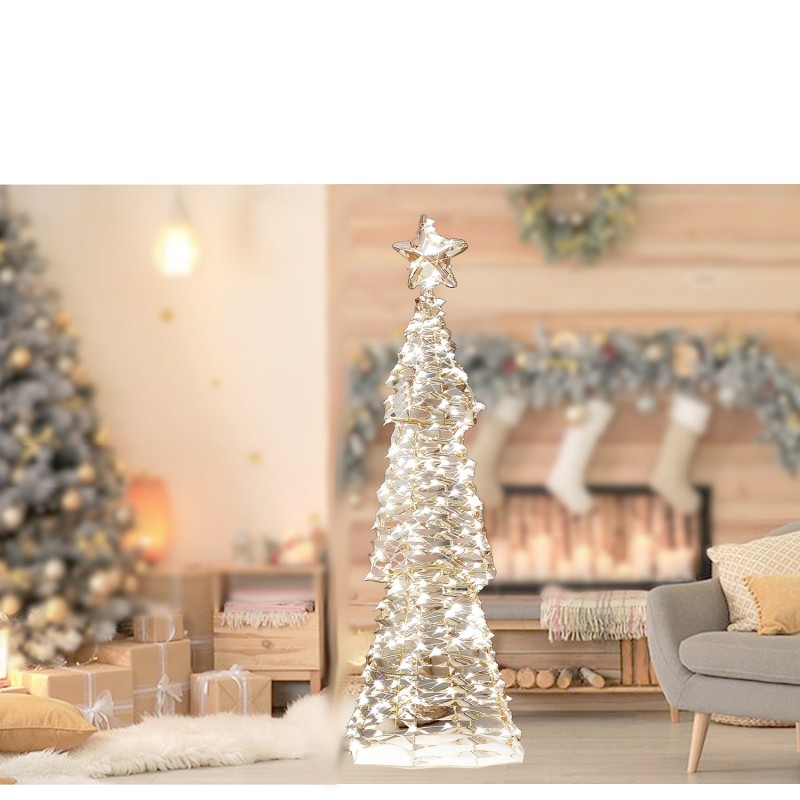 Χριστουγεννιάτικο Δέντρο Με 300 MicroLED Θερμό Λευκό 80cm