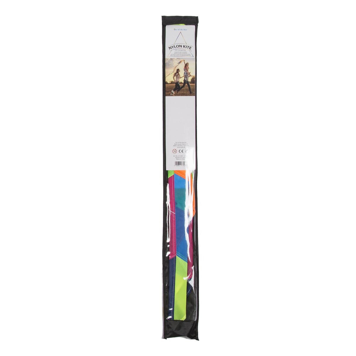Χαρταετός Με Θήκη Αποθήκευσης Πολύχρωμο Nylon 88x82cm