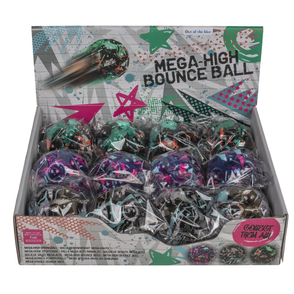 Μπαλίτσα Ελαστική Mega-High Bounce Ball Φ7cm Σε 3 Χρώματα
