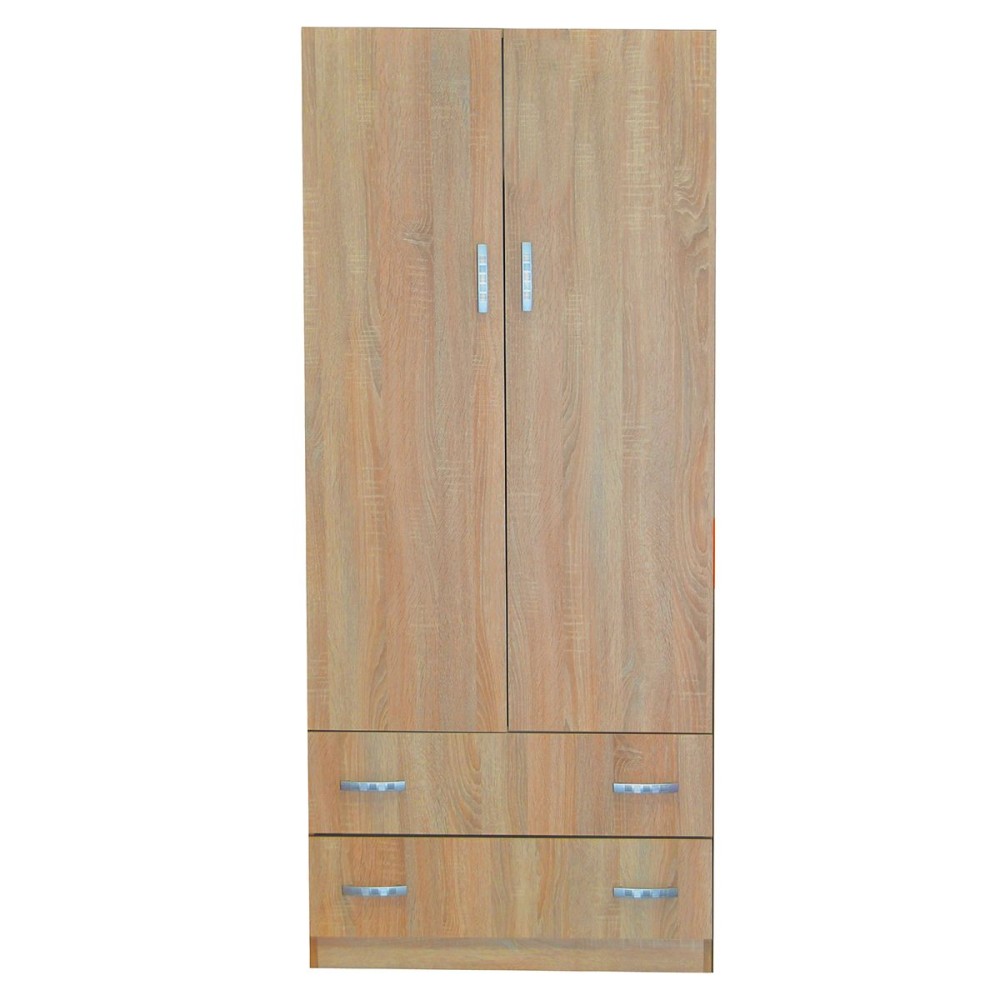 Ντουλάπα ArteLibre EΛΠINIKH Μοριοσανίδα Sonoma Δρυς 80x52x180cm