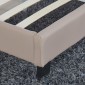 Κρεβάτι ArteLibre AZALEA Capuccino PU 213x131x88cm (Στρώμα 120x200cm)
