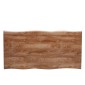 Τραπέζι Τραπεζαρίας ArteLibre AOSA Honey Maple/Μαύρο MDF/Μέταλλο 160x90x76cm