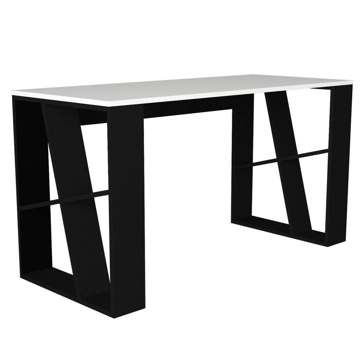 Γραφείο ArteLibre Simi Μαύρο/Λευκή Επιφάνεια 140x60x74cm