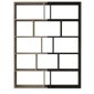 Βιβλιοθήκη ArteLibre Idra Ανοιχτό Καφέ/Σκούρο Καφέ 124x26x159cm