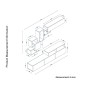 Σύνθετο ArteLibre MONTANA Sapphire/Ανθρακί Μοριοσανίδα 210x36.8x33.9cm