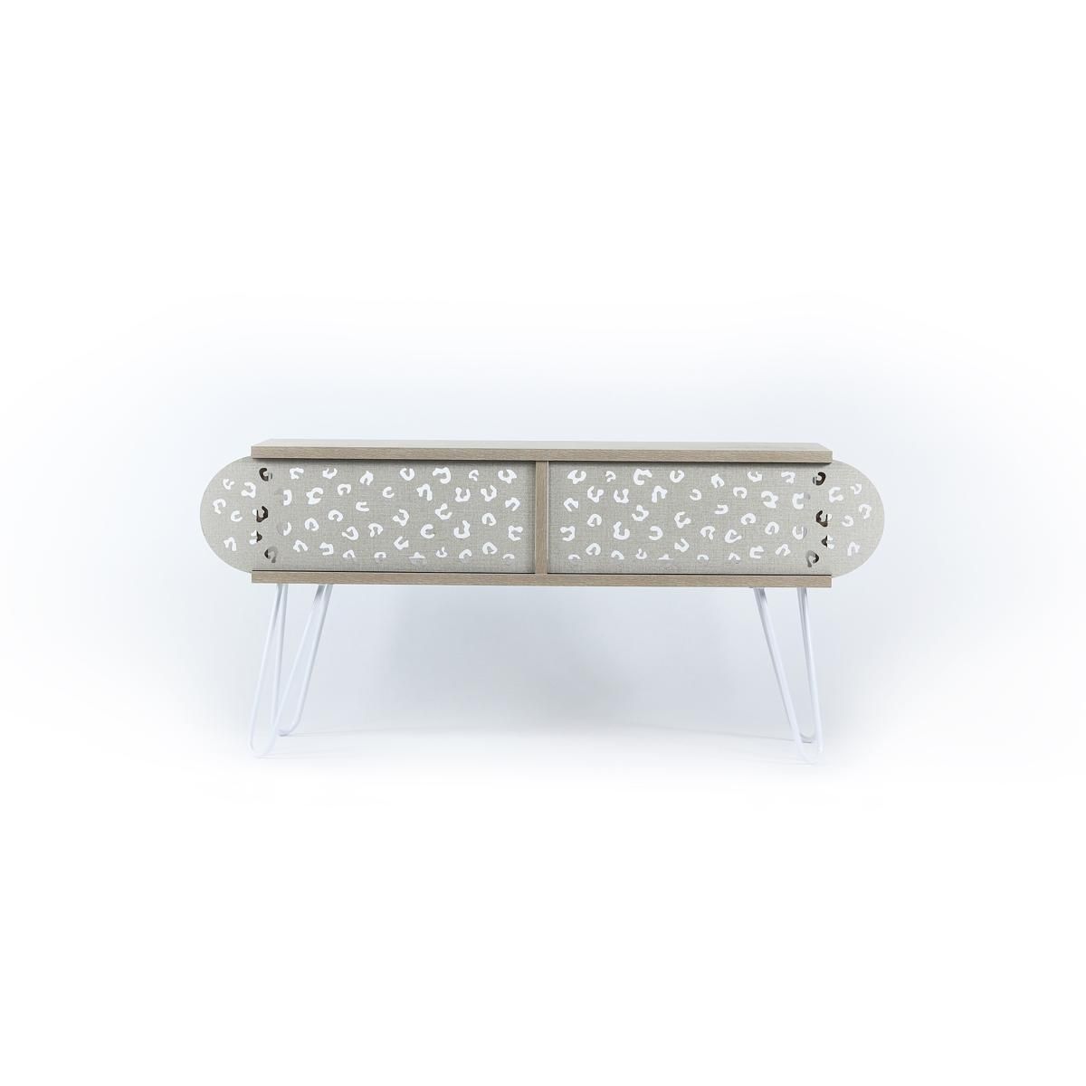 Έπιπλο Τηλεόρασης ArteLibre ILLIA No 3 Δρυς/Λευκό 106x30x48cm