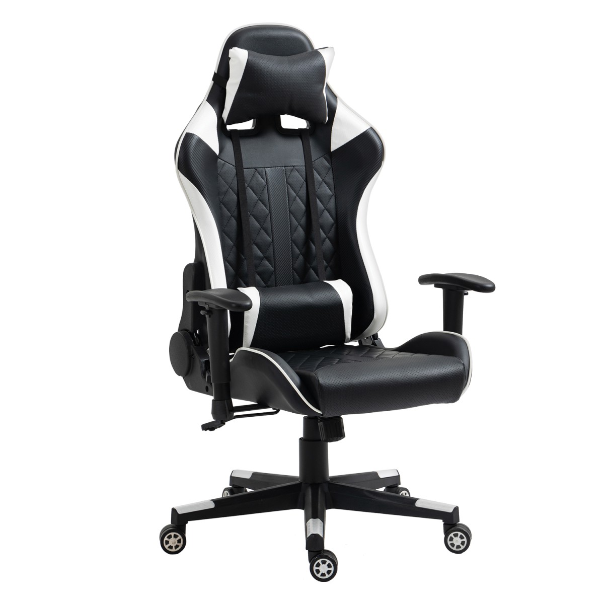 Καρέκλα Γραφείου ArteLibre Gaming ENNIS Μαύρο/Λευκό PVC 70x55x122-131cm Καρέκλα Γραφείου ArteLibre Gaming ENNIS Μαύρο/Λευκό PVC 70x55x122-131cm