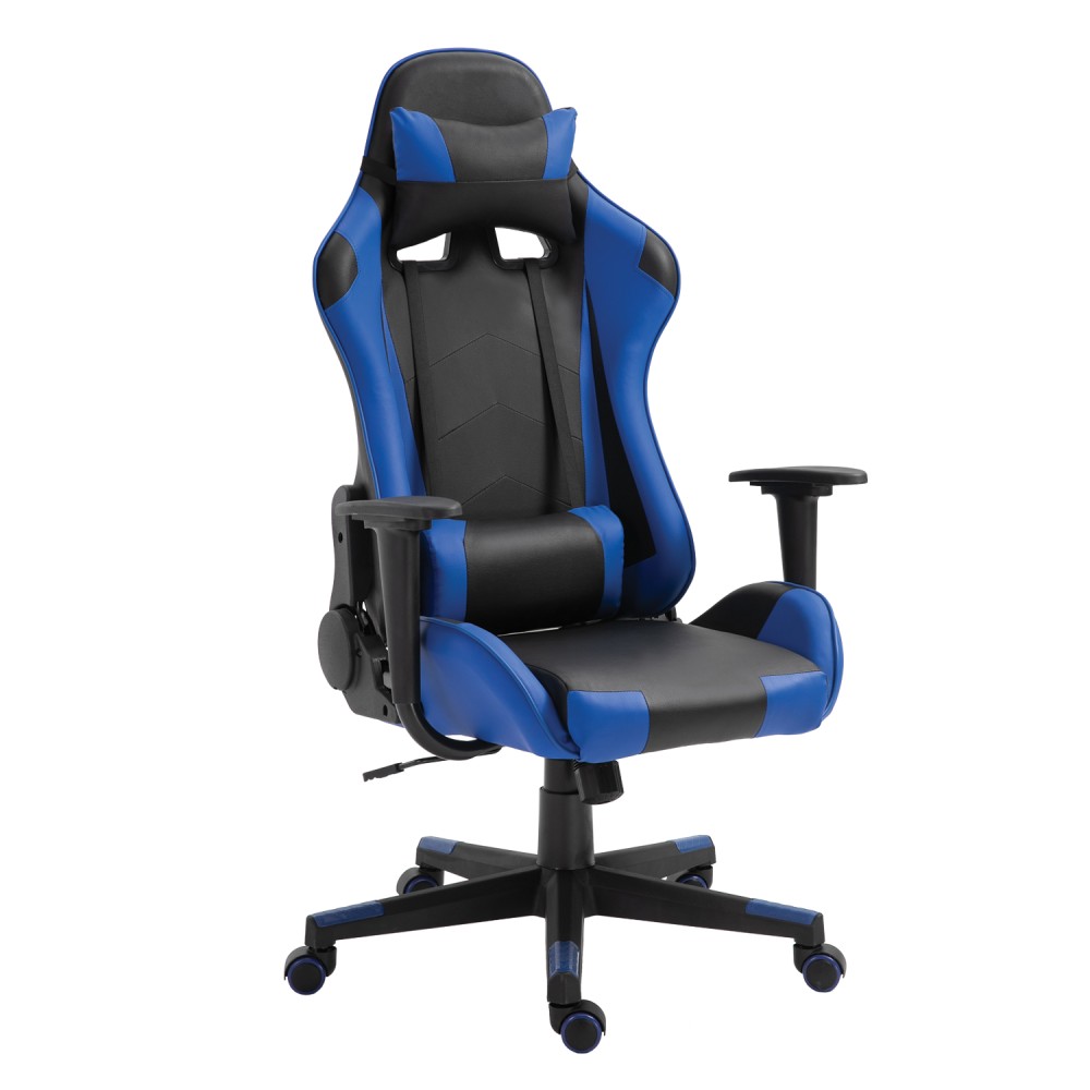 Καρέκλα Γραφείου ArteLibre Gaming NAVAN Μπλε/Μαύρο PVC 68x53x122-131cm Καρέκλα Γραφείου ArteLibre Gaming NAVAN Μπλε/Μαύρο PVC 68x53x122-131cm