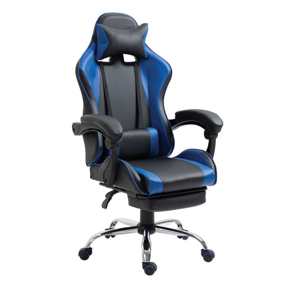 Καρέκλα Γραφείου ArteLibre Gaming BRAY Μπλε/Μαύρο PVC 67x50x120-127cm Καρέκλα Γραφείου ArteLibre Gaming BRAY Μπλε/Μαύρο PVC 67x50x120-127cm