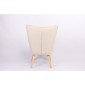 Πολυθρόνα ArteLibre BRIAR Μπορντό/Γκρι Patchwork Ύφασμα/Ξύλο 73x69x96cm