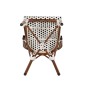 Καρέκλα Κήπου ArteLibre MUTARAZI Λευκό/Μαύρο Αλουμίνιο/Rattan 50x57x85cm