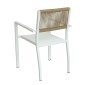 Πολυθρόνα Κήπου ArteLibre HORUS Λευκό/Καφέ Αλουμίνιο/Rattan 56x58x83cm