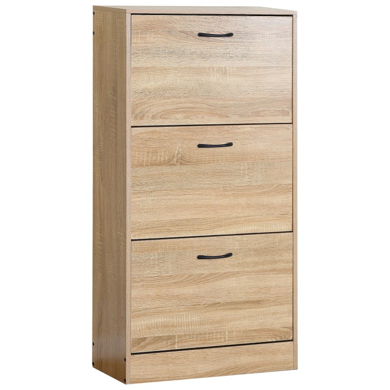 Παπουτσοθήκη ArteLibre BRANTLEY Δρυς Μοριοσανίδα 60x24x116cm