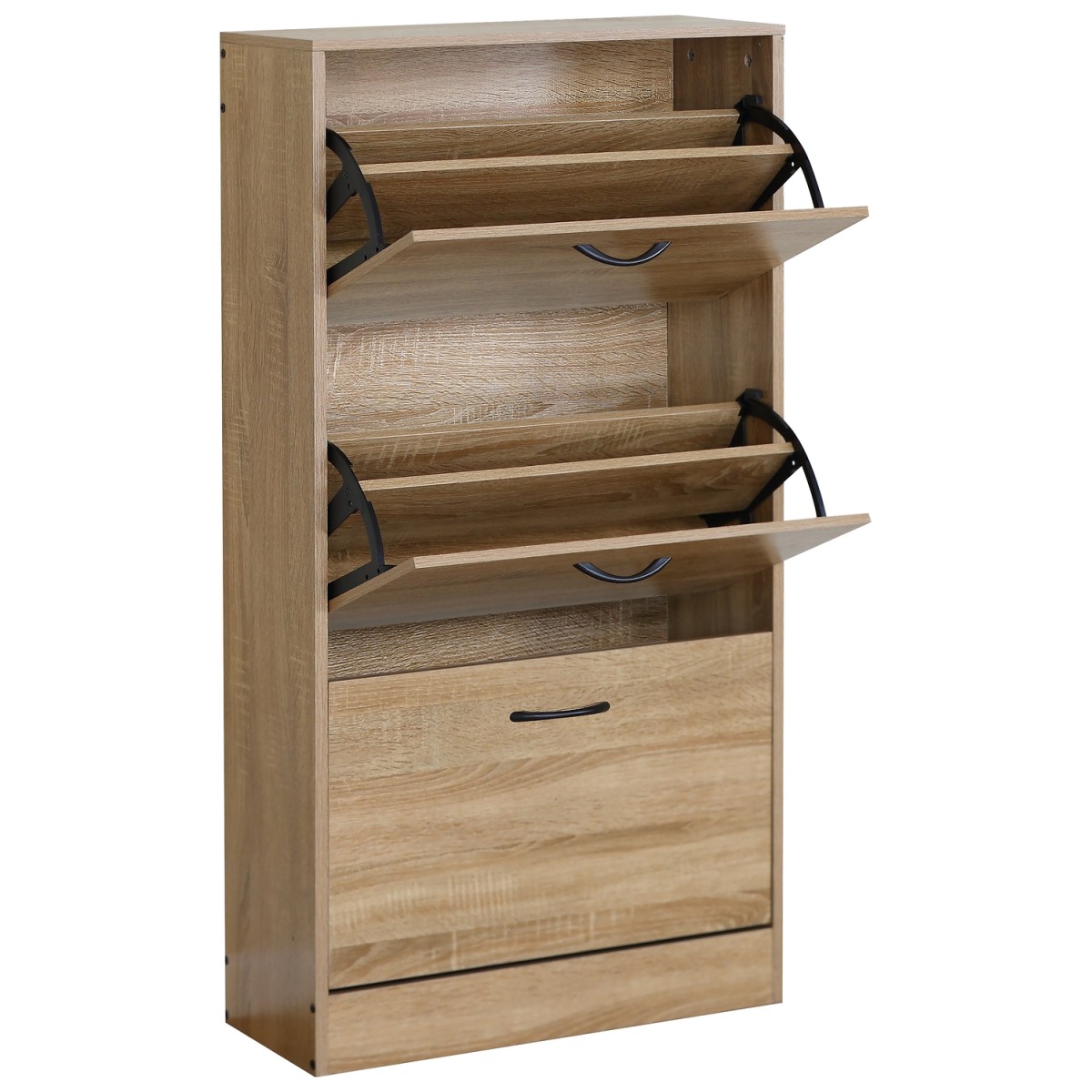 Παπουτσοθήκη ArteLibre BRANTLEY Δρυς Μοριοσανίδα 60x24x116cm