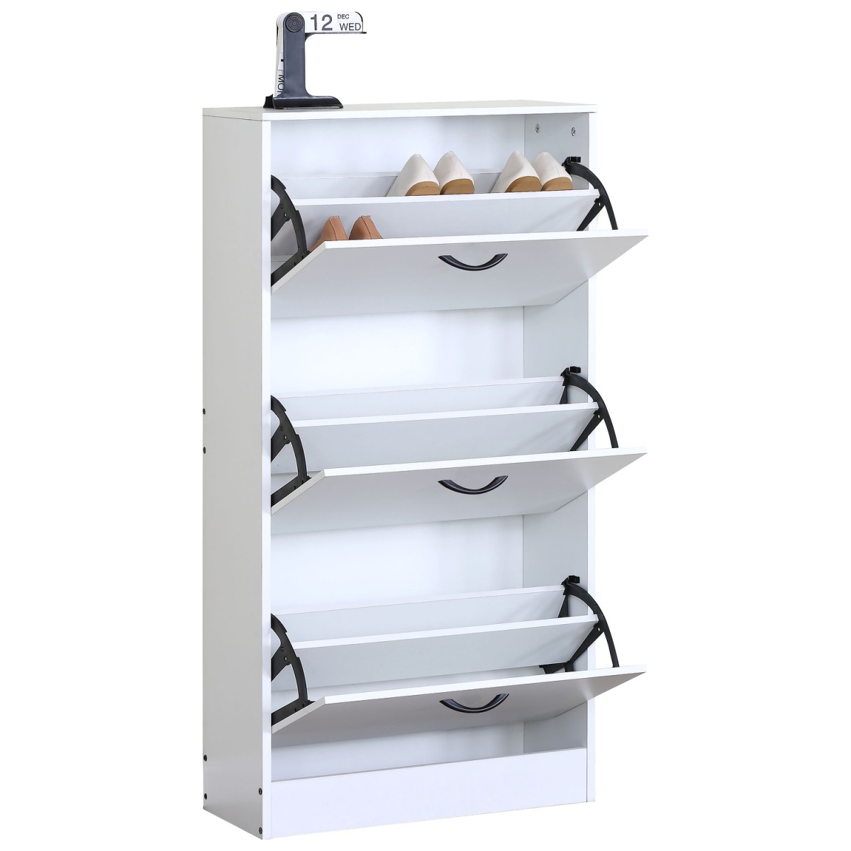 Παπουτσοθήκη ArteLibre BRANTLEY Λευκό Μοριοσανίδα 60x24x116cm