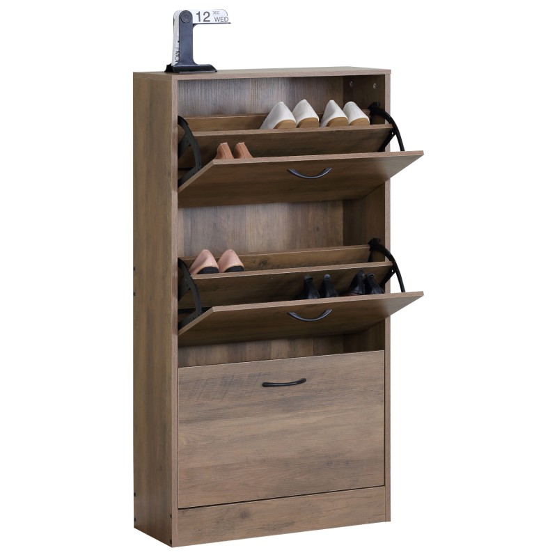 Παπουτσοθήκη ArteLibre BRANTLEY Elm Wood Μοριοσανίδα 60x24x116cm