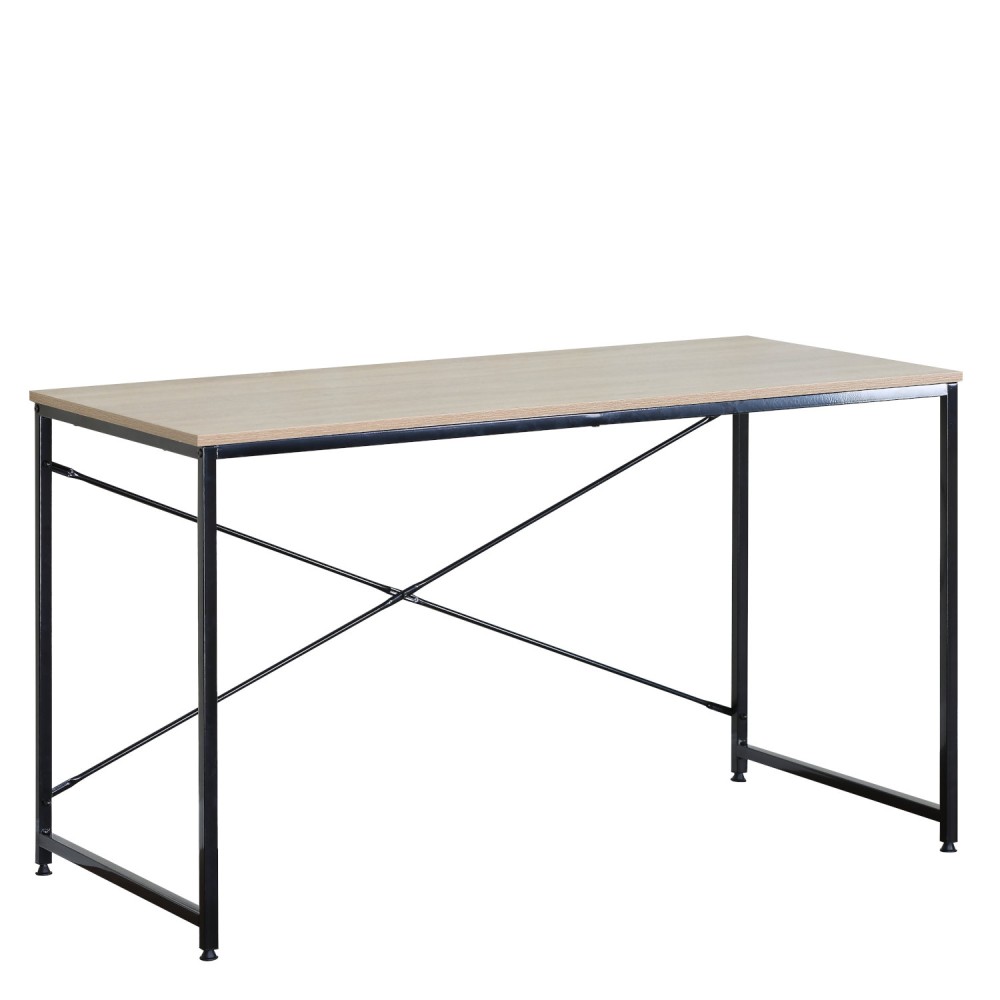 Γραφείο ArteLibre IVERTON Δρυς/Μαύρο Μοριοσανίδα/Μέταλλο 120x60x70cm Γραφείο ArteLibre IVERTON Δρυς/Μαύρο Μοριοσανίδα/Μέταλλο 120x60x70cm