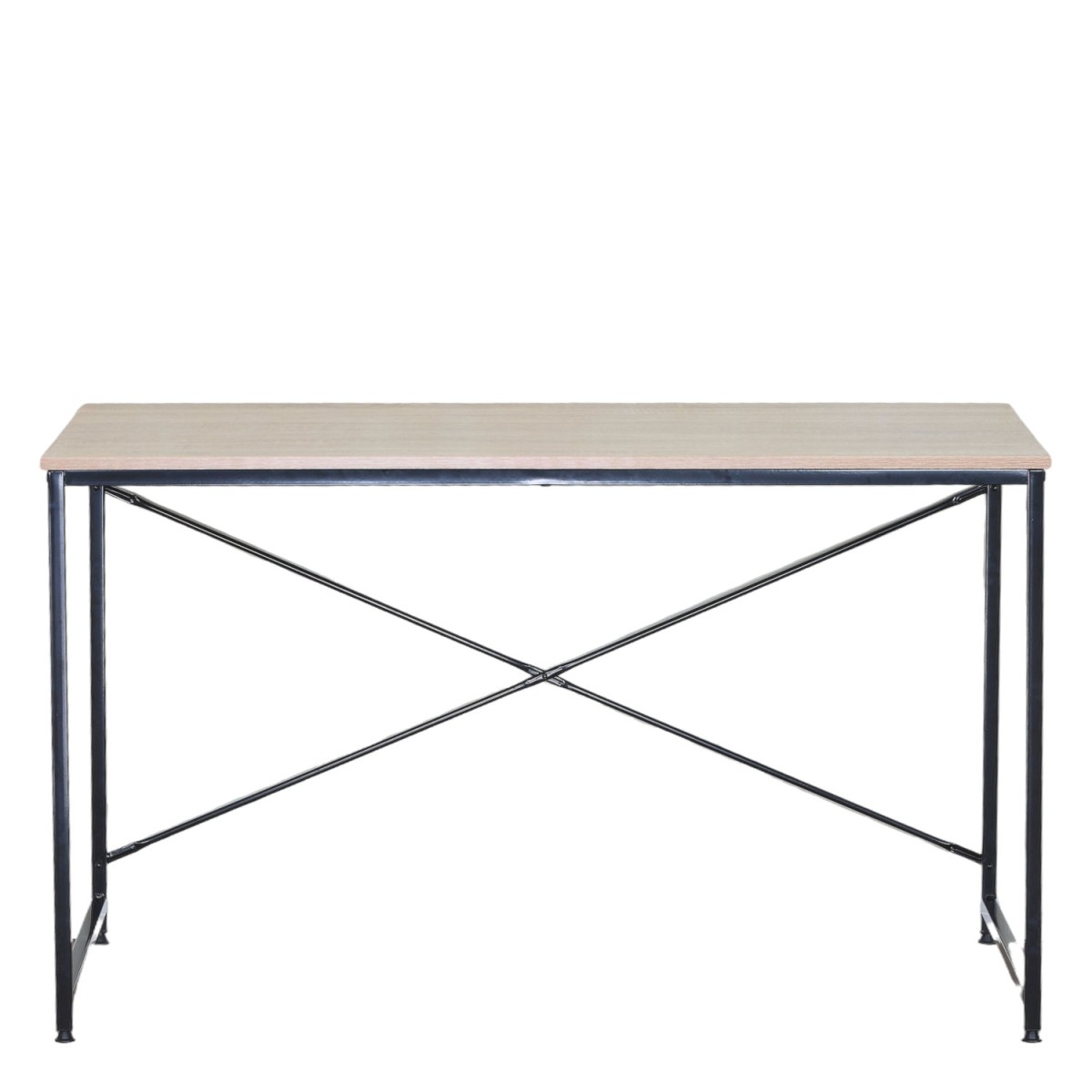 Γραφείο ArteLibre IVERTON Δρυς/Μαύρο Μοριοσανίδα/Μέταλλο 120x60x70cm Γραφείο ArteLibre IVERTON Δρυς/Μαύρο Μοριοσανίδα/Μέταλλο 120x60x70cm