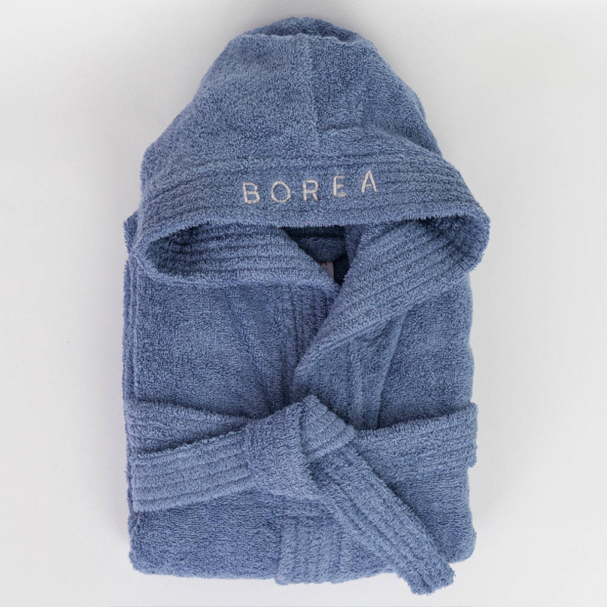 Μπουρνούζι Εφηβικό Με Κουκούλα Teenager Μπλε