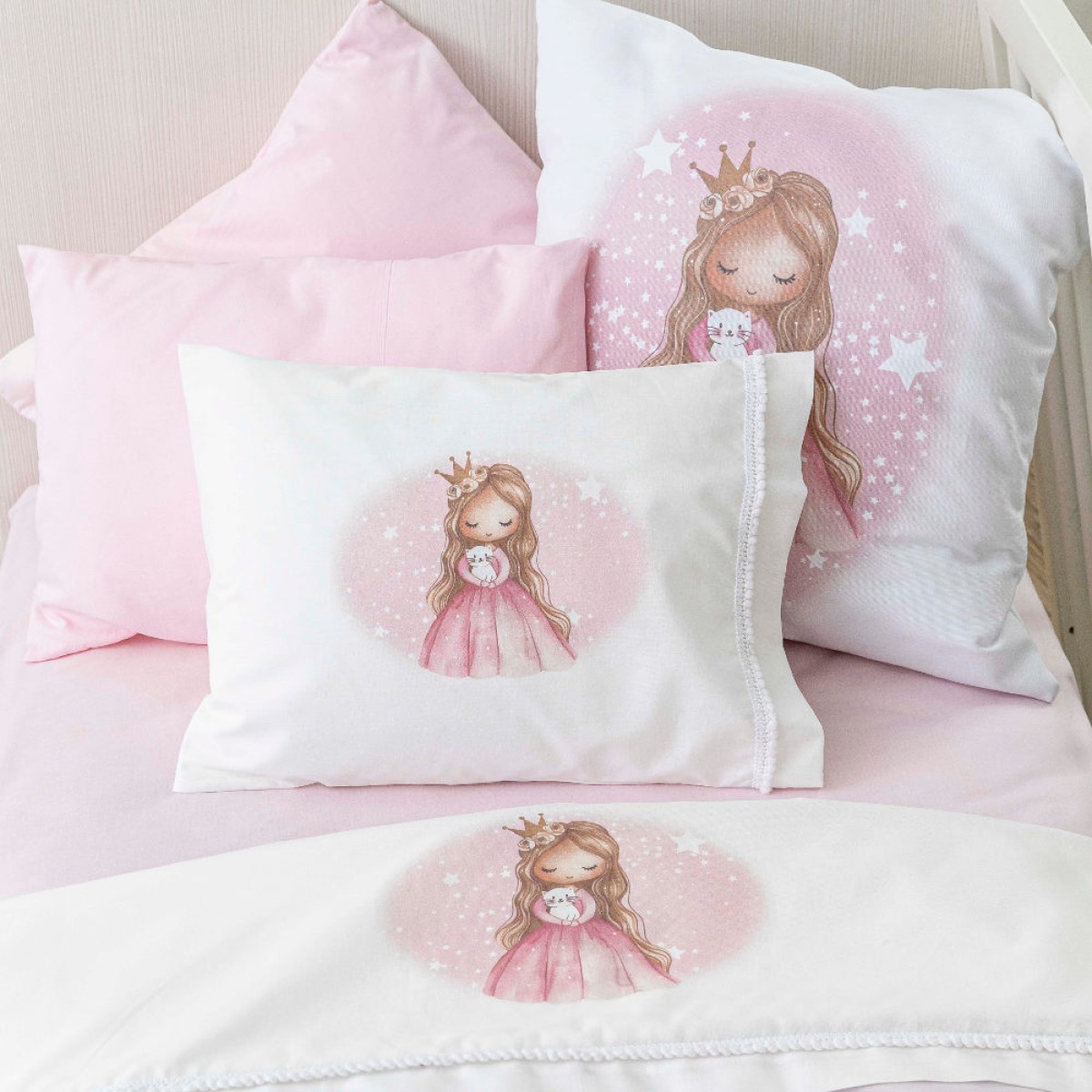 Σεντόνια Κούνιας Σετ Little Queen