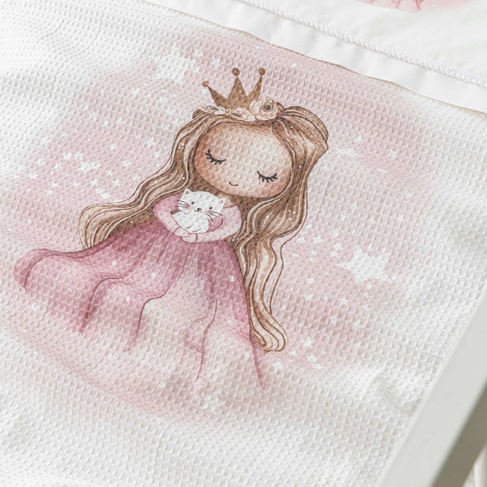 Κουβέρτα Πικέ Κούνιας Little Queen