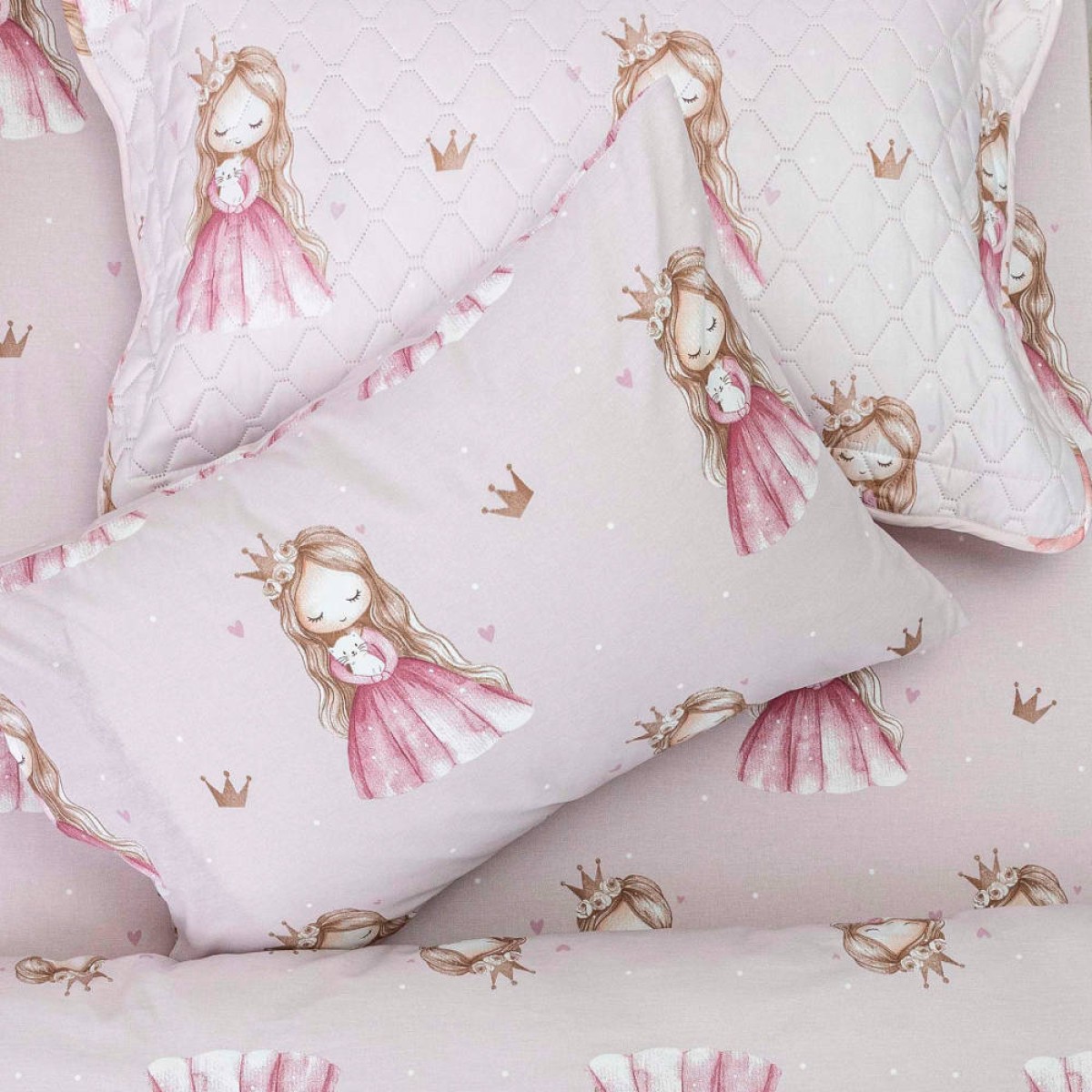 Σεντόνια Σετ Little Queen Moνό