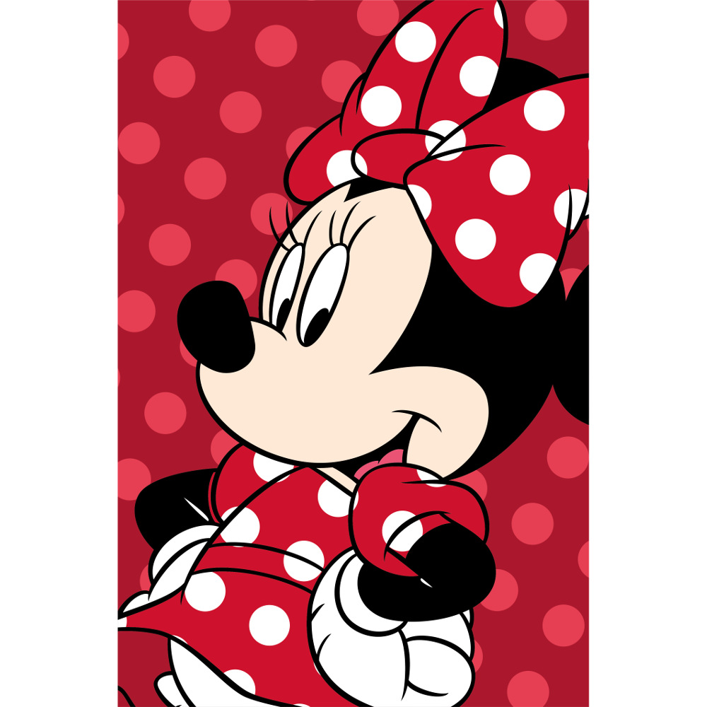 Κουβέρτα Flannel Minnie Red