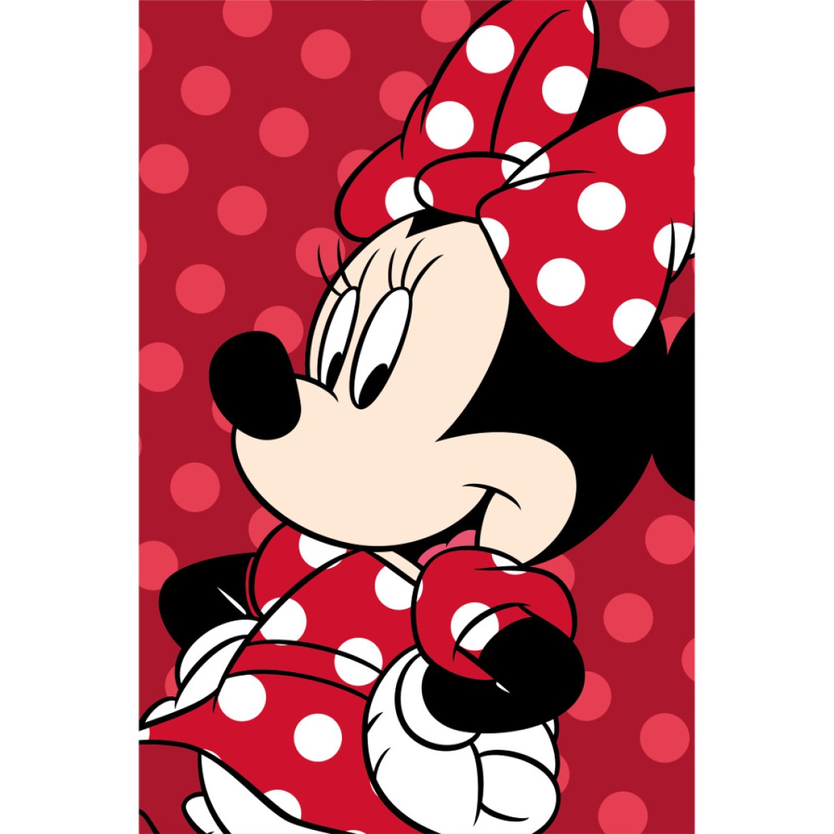 Κουβέρτα Flannel Minnie Red