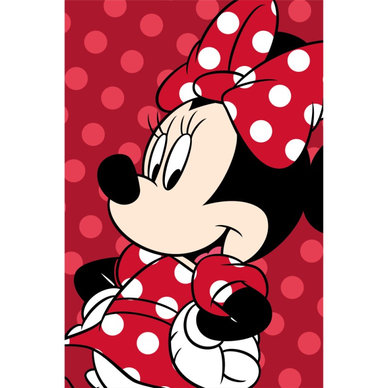 Κουβέρτα Flannel Minnie Red