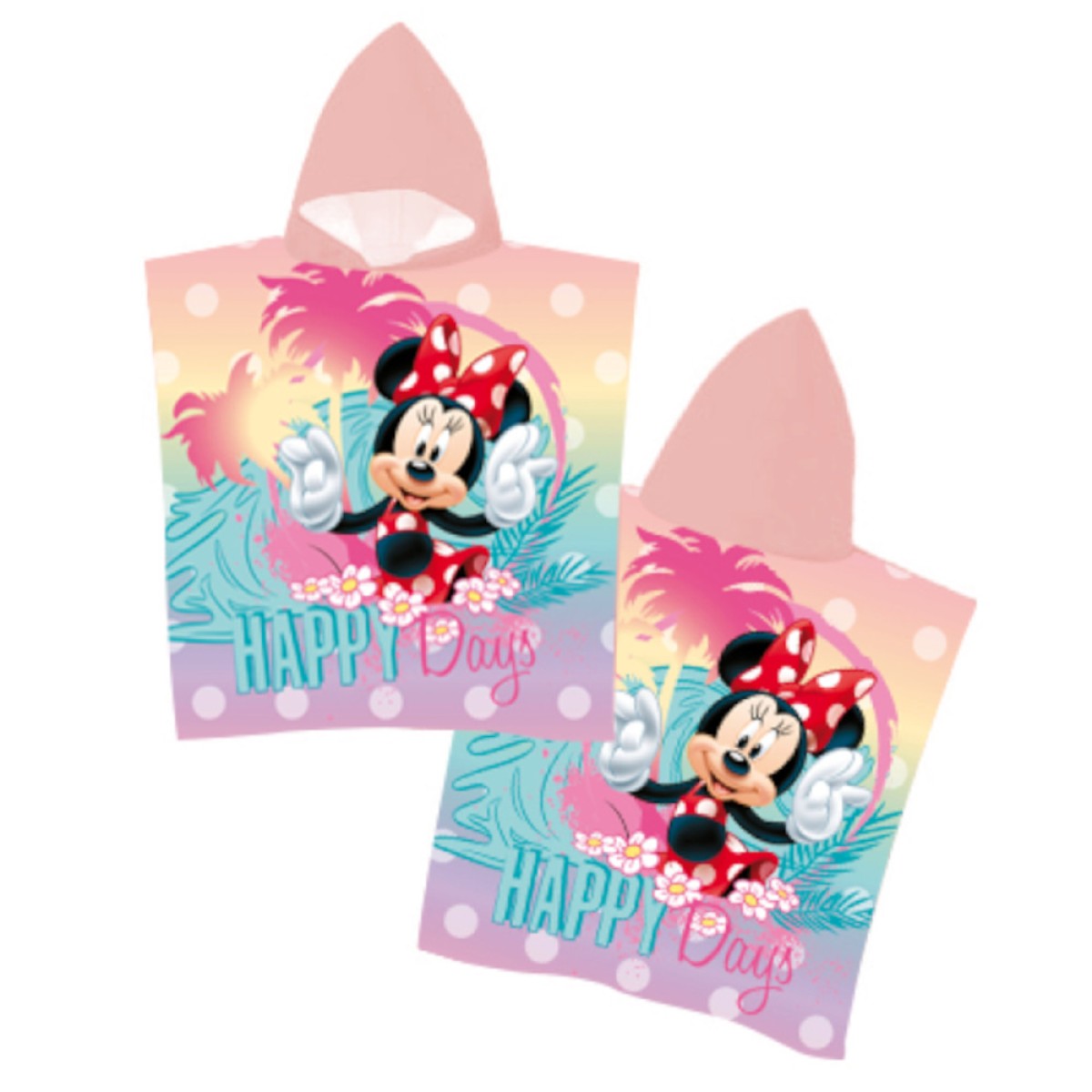 Παιδικό Πόντσο Microfiber Minnie