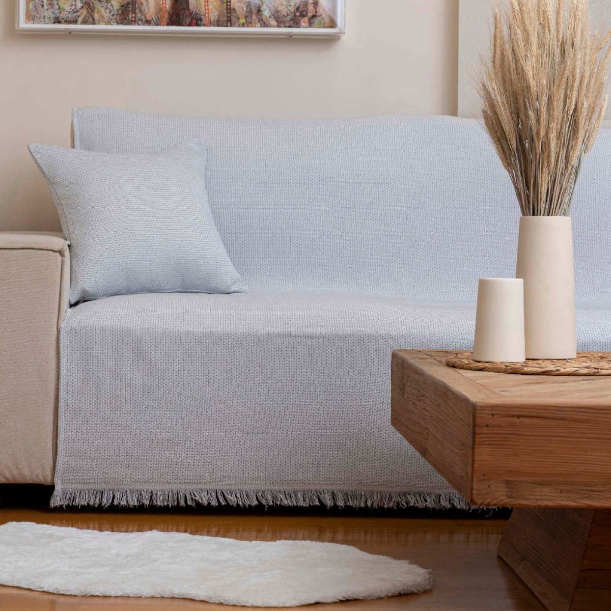 Ριχτάρι Βαμβακερό Διθέσιο Block