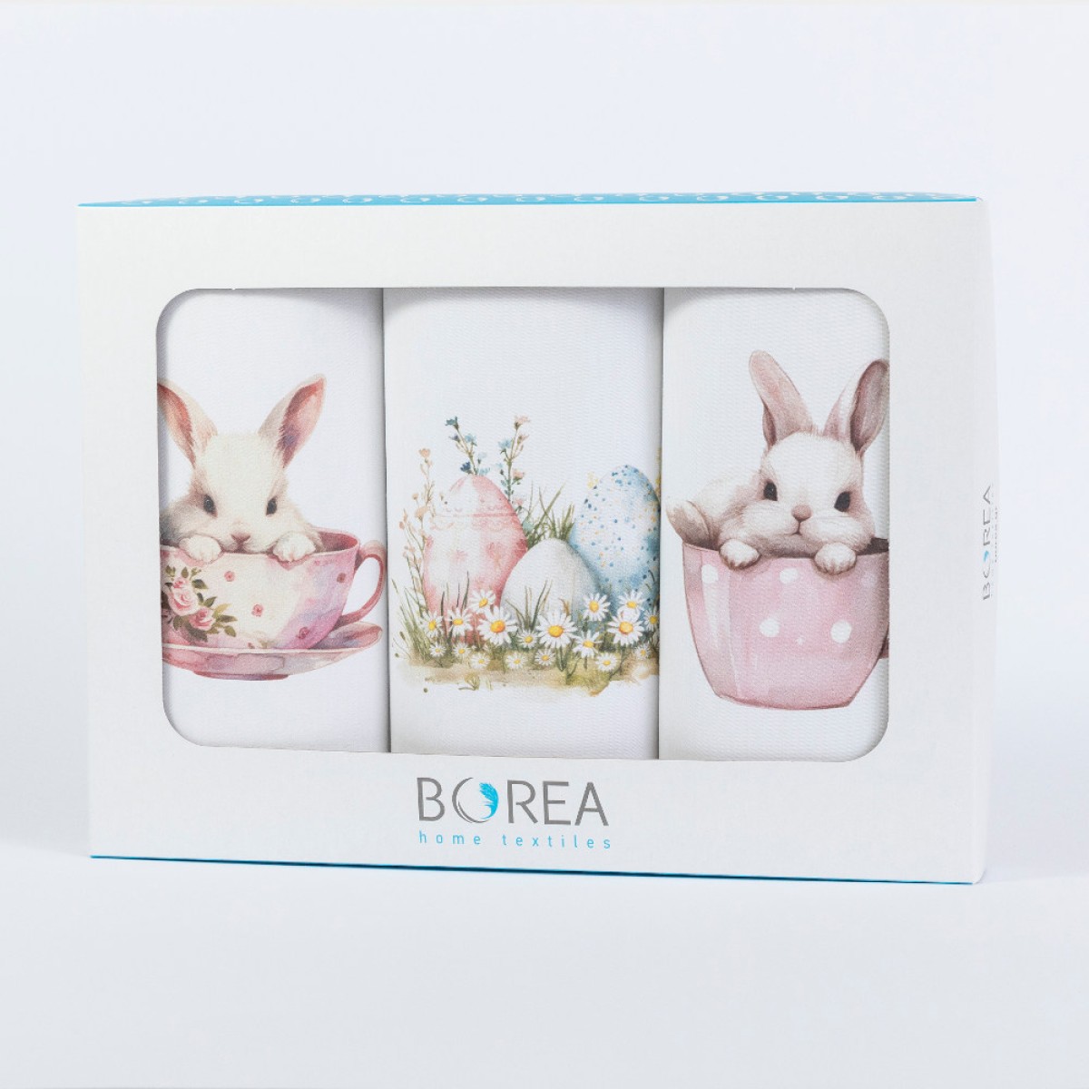 Ποτηρόπανα Κουζίνας BunnyCup Σετ 3ΤΜΧ