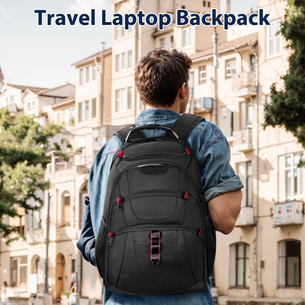 Σακίδιο πλάτης Travel Usb 40L Laptop 17,3” Matein 1714 μαύρο