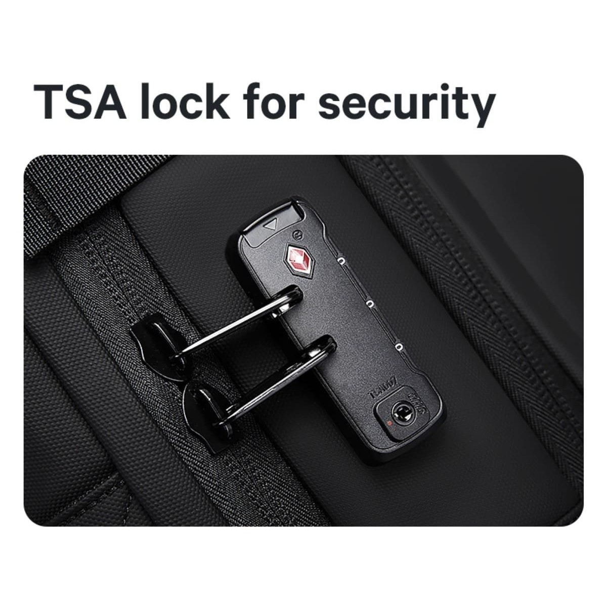 Σακίδιο πλάτης vacuum Tsa Lock με ζυγαριά 36L Laptop 17,3” Bange 1909-8 μαύρο