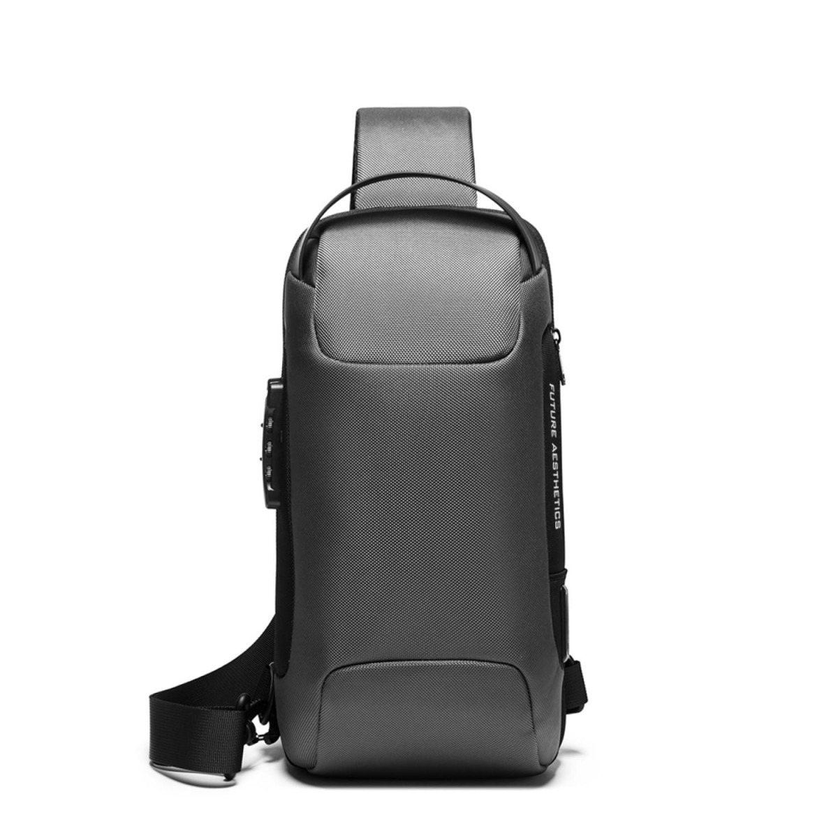 Τσαντάκι ώμου χιαστί crossbody Bange 22085 γκρί