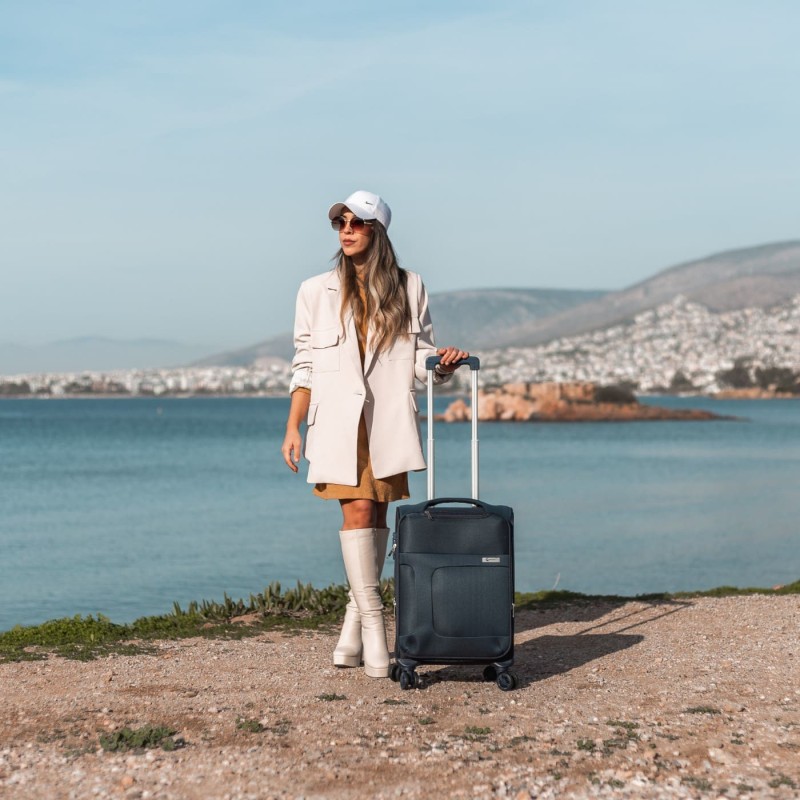 Βαλίτσα trolley Cardinal καμπίνας 3800/50cm σκούρο μπλέ