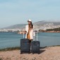 Βαλίτσα trolley Cardinal μικρή μεσαία 3800 50/60cm σκούρο μπλέ
