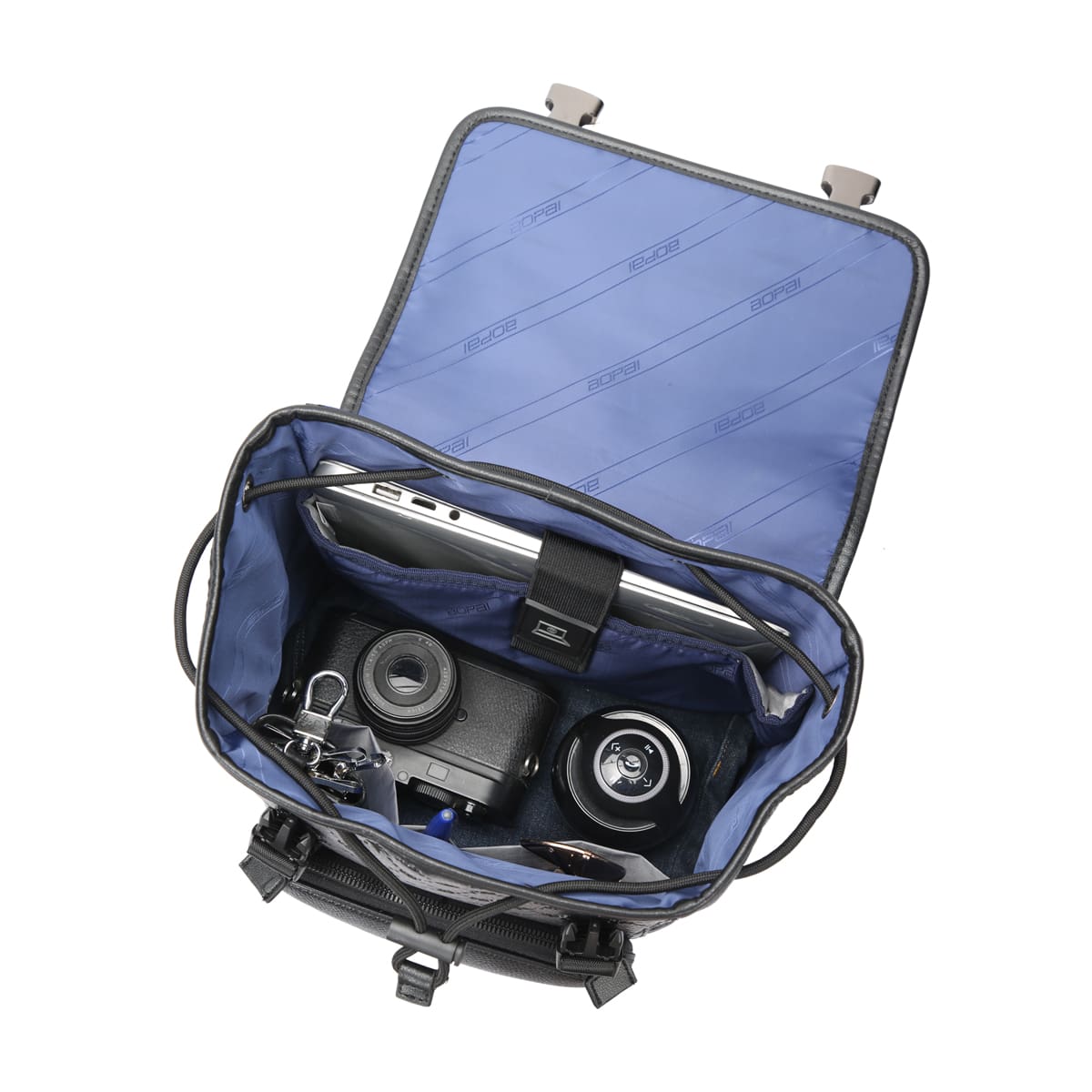 Σακίδιο πλάτης Δερμάτινο 20L Laptop 15,6” Bopai 61-128811 μαύρο