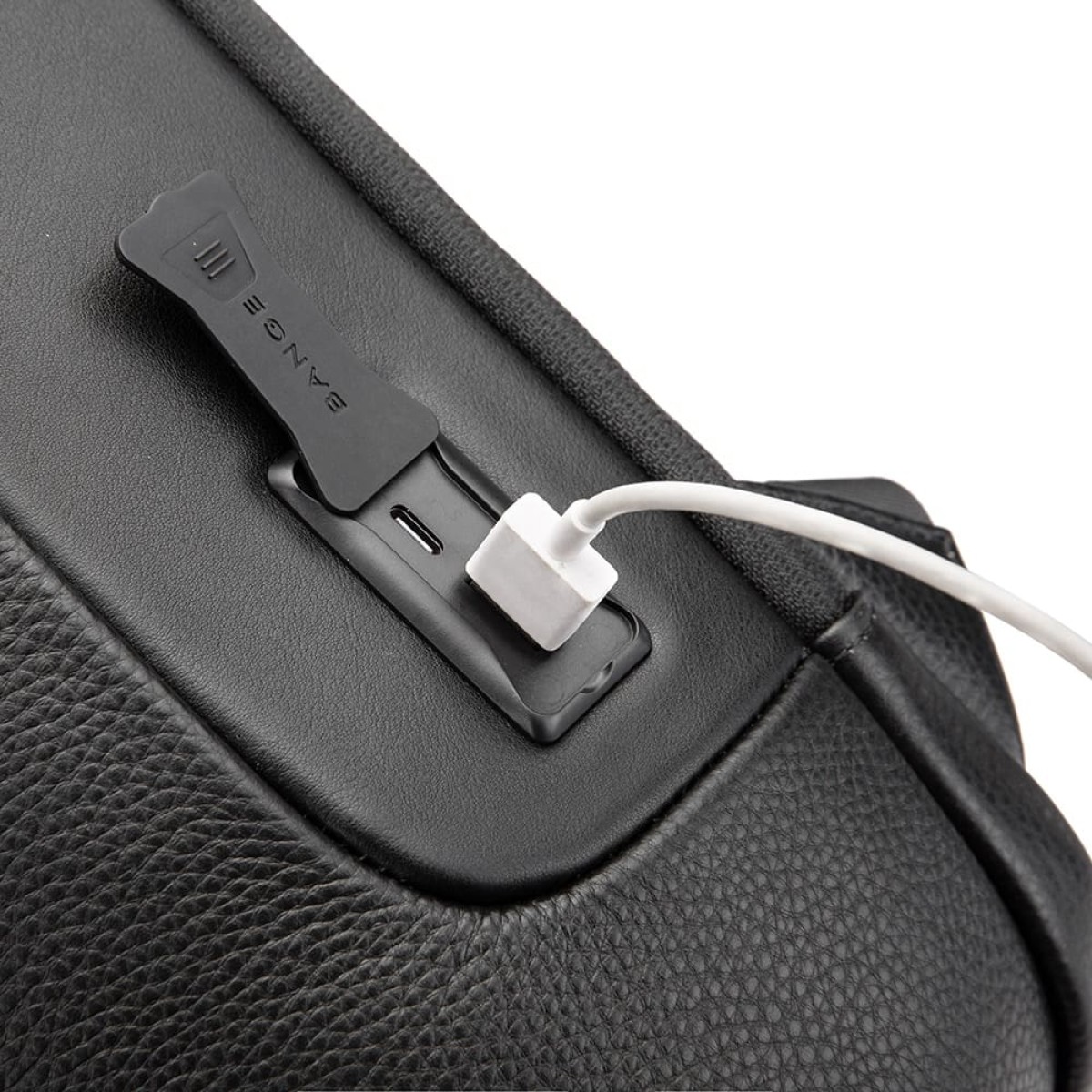 Δερμάτινο Σακίδιο πλάτης 23L Laptop 15,6” Bange 6622 μαύρο