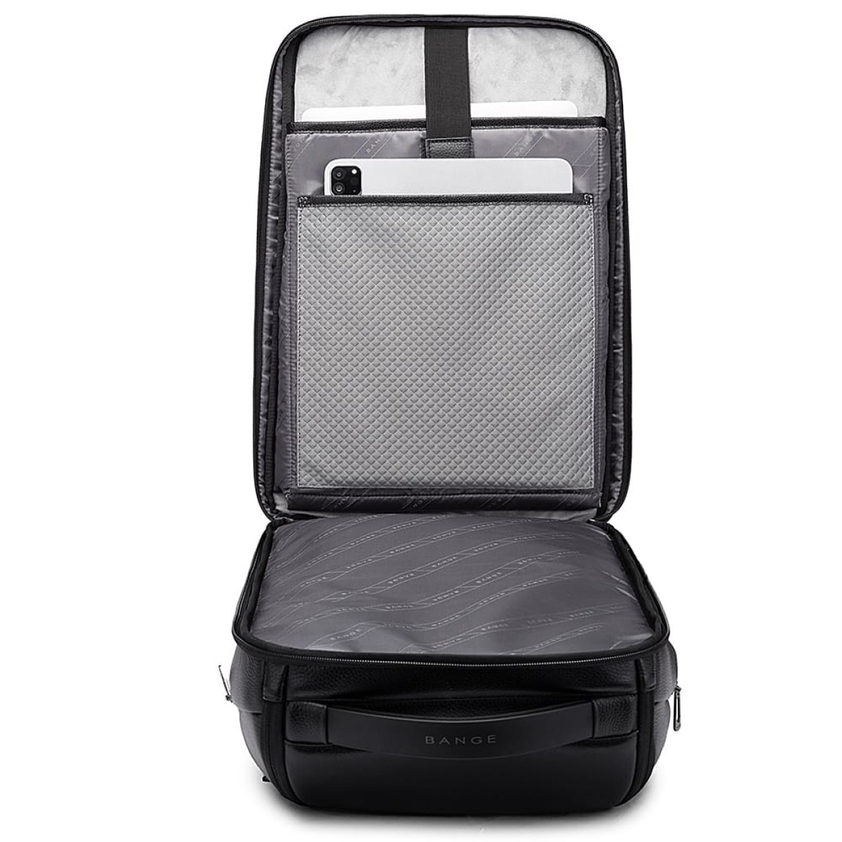 Δερμάτινο Σακίδιο πλάτης 24L Laptop 15,6” Bange 6623 μαύρο