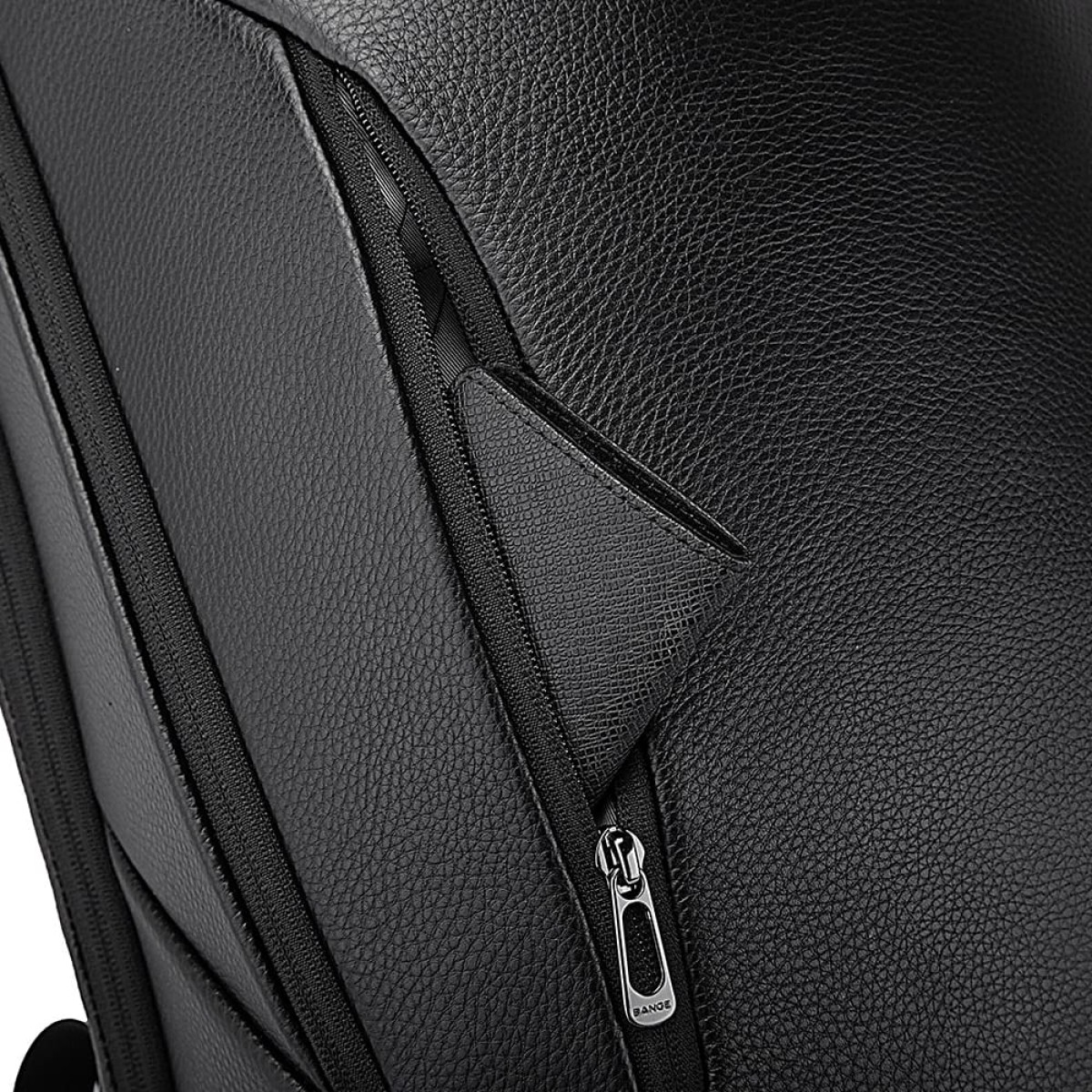 Δερμάτινο Σακίδιο πλάτης 24L Laptop 15,6” Bange 6623 μαύρο