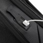 Δερμάτινο Σακίδιο πλάτης 24L Laptop 15,6” Bange 6623 μαύρο